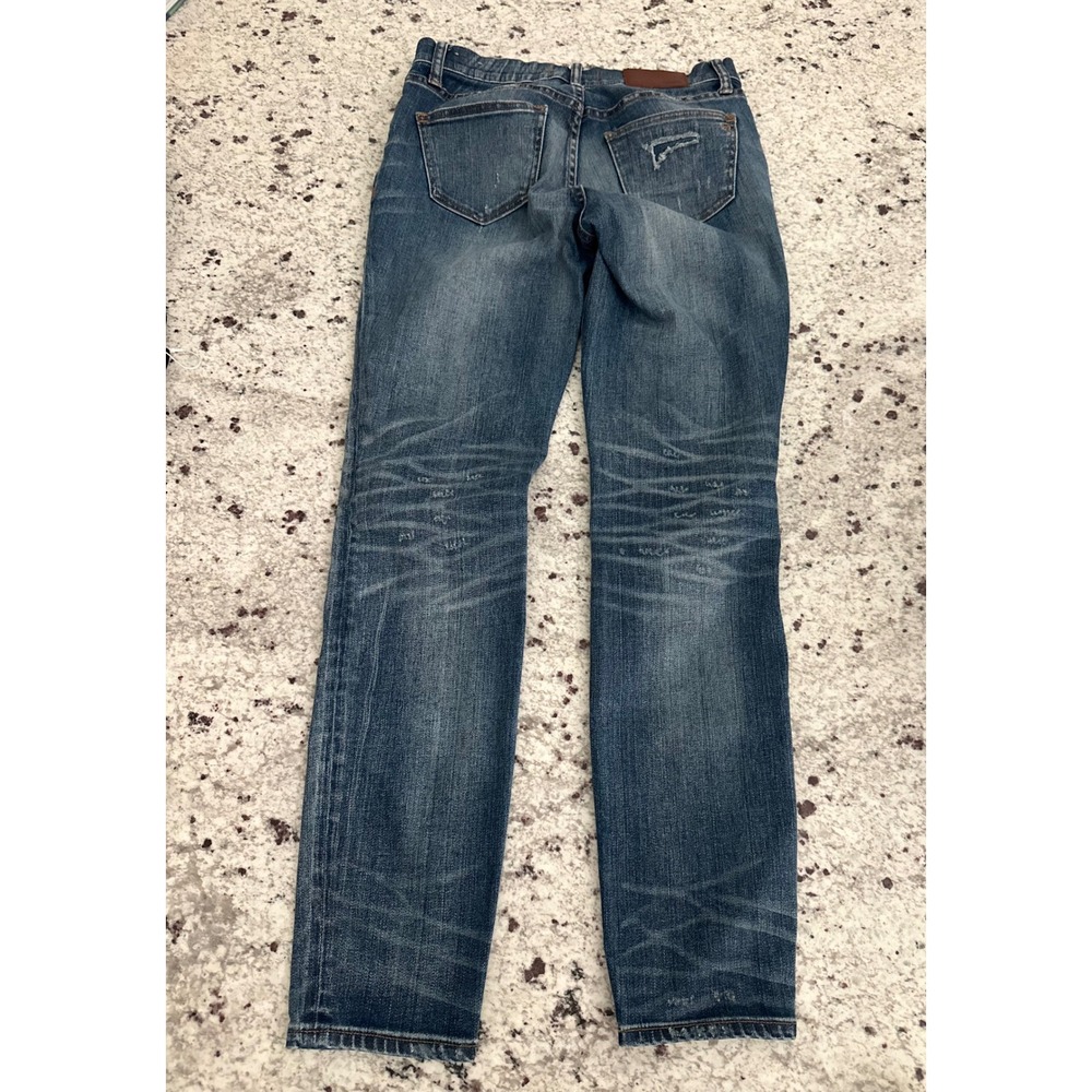 Madewell Skinny Skinny Jeans Medium Wash Distressed Blue Mid Rise Size 26 - Picture 3 of 7